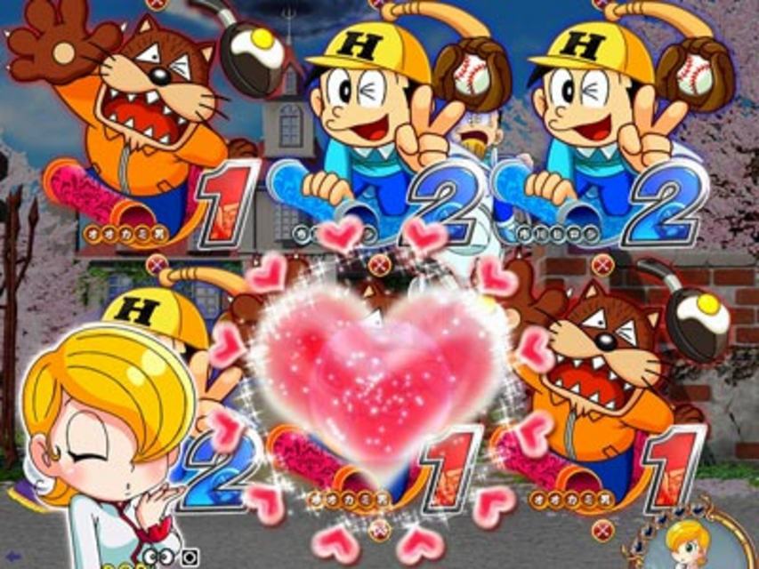 ぱちんこCR怪物くん デーモンの剣 394type 怪子ちゃんハートメーター予告