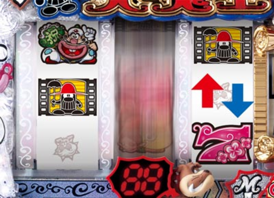 ぱちんこCRハクション大魔王 停止時リールアクション予告