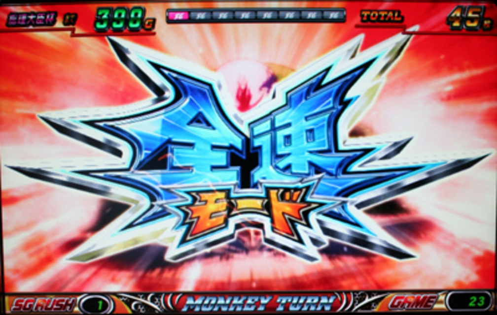 パチスロ モンキーターンⅡ 全速モード(上乗せ特化ゾーン)