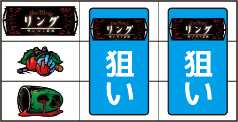 パチスロ リング 呪いの７日間 ▼左リール中段にチェリー停止時