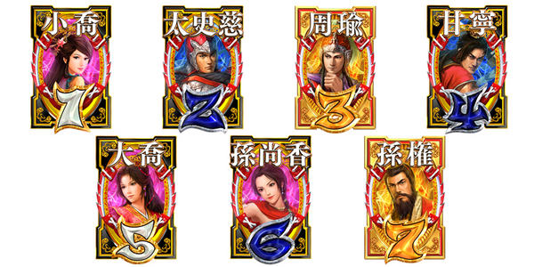 CR三國志～英雄集結～H2-T1 大当り図柄/呉モード