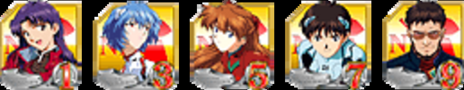 CR新世紀エヴァンゲリオン・セカンドインパクトMF 【確変図柄】 1･3･5･7･9
