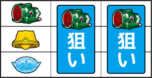 パチスロ ストライクウィッチーズ ▼左リール上段にスイカ停止時