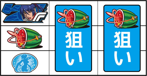 パチスロ マクロスフロンティア2Bonus Live ver. ▼左リール上段に青7停止時