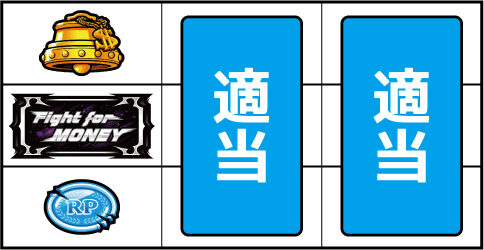 バガナックルー ▼左リール中段にBAR停止時