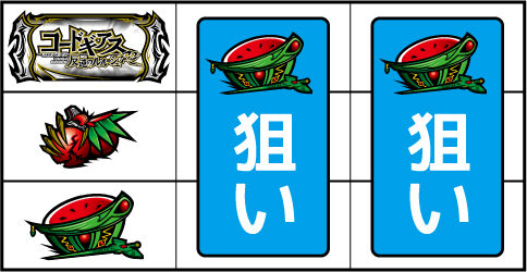 パチスロ コードギアス 反逆のルルーシュR2 ▼左リール中段にチェリー停止時