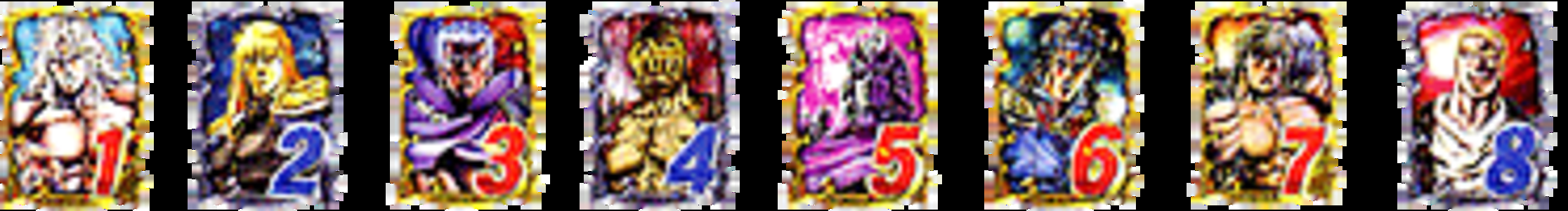 CR北斗の拳STV 【確変図柄】 1・2・3・4・5・6・7・8