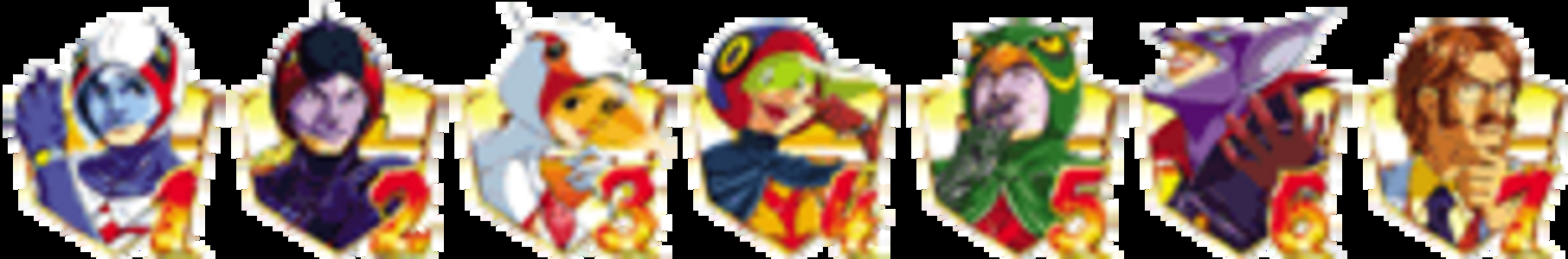 CRガッチャマンSTVA 【確変図柄】 1・2・3・4・5・6・7