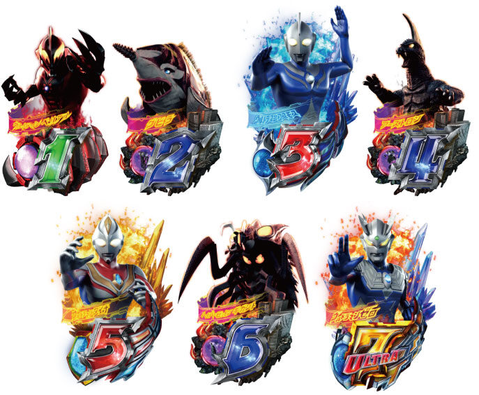 CRぱちんこウルトラバトル烈伝戦えゼロ！若き最強戦士 Light Edition 大当り図柄