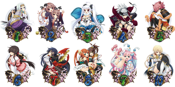 CRA戦国&dagger;恋姫FPW 大当り図柄