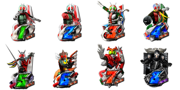 CRぱちんこ仮面ライダー フルスロットルタックル99ver． 大当り図柄
