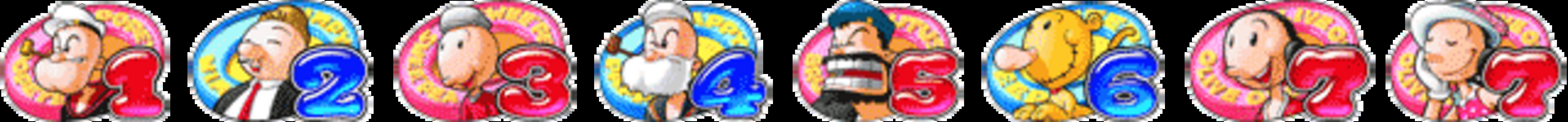 CRAデジハネラブラブオリーブST 【確変図柄】 1.2.3.4.5.6.7