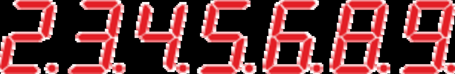 CRAクロムセブン N-VX 【通常図柄】 2・3・4・5・6・8・9