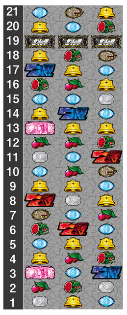 A‐SLOT北斗の拳 将 リール配列