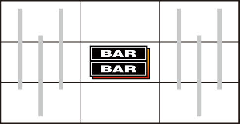 バーサス ▼中リール中段にBAR停止時