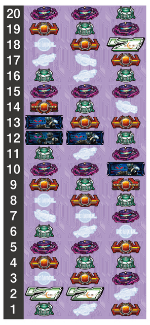 パチスロ ロスト プラネット 2 リール配列