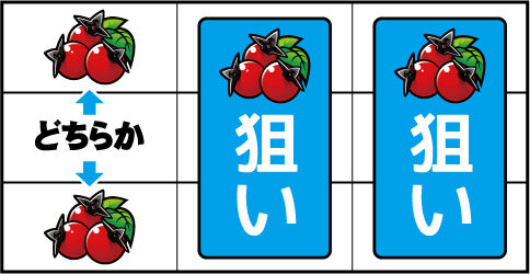 忍魂 ～暁ノ章～ ▼左リール枠内にチェリー停止時