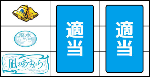 パチスロ 凪のあすから ▼左リール下段にBAR停止時