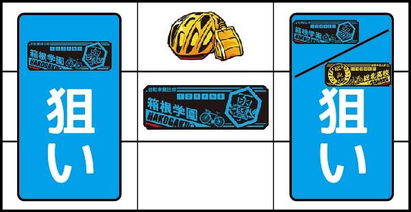 パチスロ TVアニメーション 弱虫ペダル ▼中リール中段に青BAR停止時