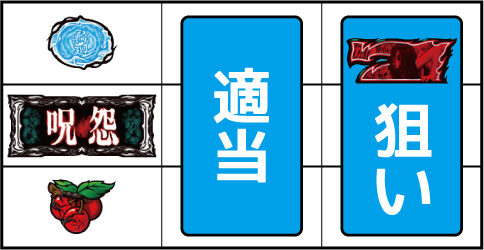 パチスロ 呪怨 ▼左リール下段にチェリー停止時