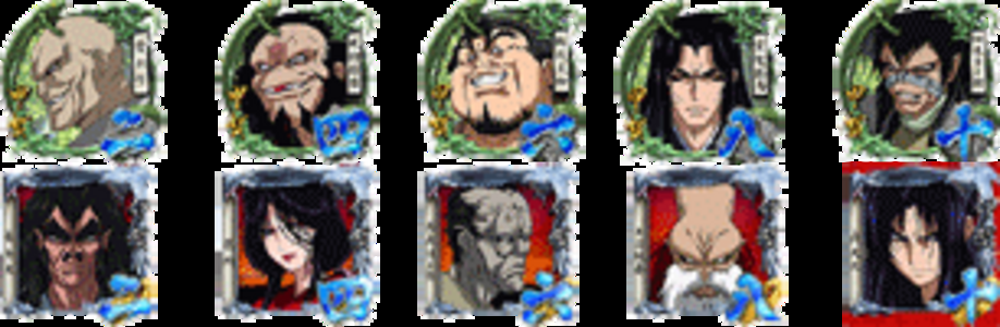 CRAバジリスクPH 【通常図柄】 二、四、六、八、十(上段&rarr;甲賀 下段&rarr;伊賀)