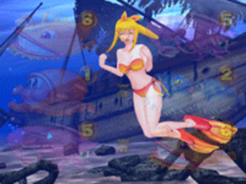 CRハイパー海物語INカリブMTA マリン仕草予告（アドベンチャーモード）