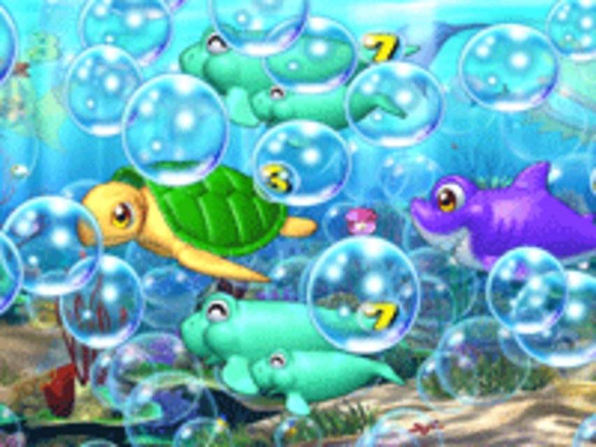 CRハイパー海物語INカリブMTA 泡予告（海モード）