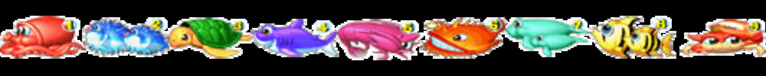 CRAハイパー海物語INカリブSAE 【確変図柄】 1.2.3.4.5.6.7.8.9