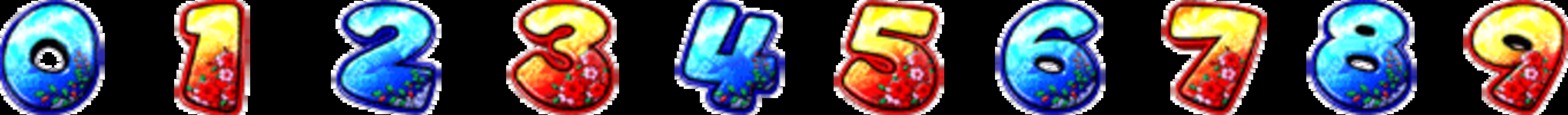 CRじゃりン子チエPW 【確変図柄】 0.1.2.3.4.5.6.7.8.9