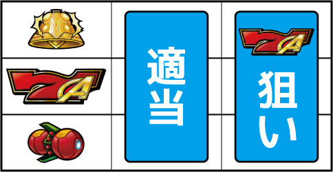ぱちスロ アベンジャーズ ▼左リール下段にチェリー停止時