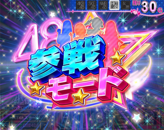 ぱちスロ AKB48 勝利の女神 女神チャレンジ 参戦モード