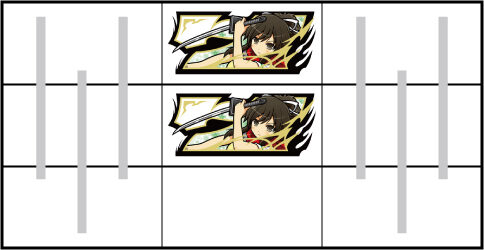 パチスロ 閃乱カグラ 中リール上段 or 中段に白7を狙う