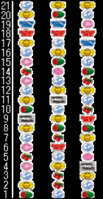 しぇんしぇーのスロットマシーン30 リール配列