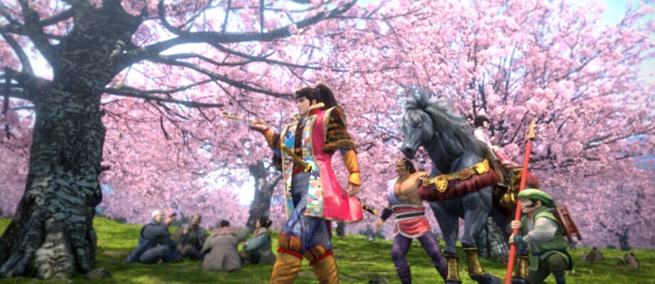 戦国パチスロ花の慶次～天を穿つ戦槍～ 桜並木ステージ