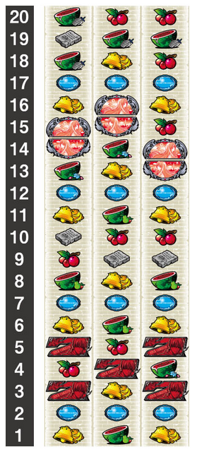 パチスロ イースⅠ＆Ⅱ リール配列