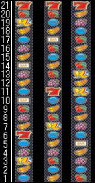 アレックス 7R リール配列