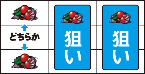 パチスロ 貞子vs伽椰子 ▼左リール上 or 下段にチェリー停止時