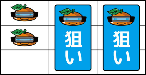 ニューラッキージャックポット 7ver. ▼左リール上段 or 中段にオレンジ停止時