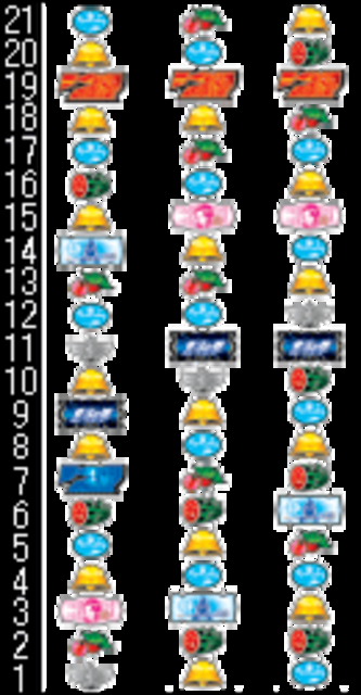 パチスロ北斗の拳2ネクストゾーン 将 リール配列