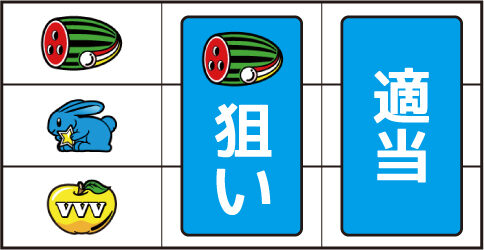 ドリームクルーン711 ▼左リール上段にスイカ停止時