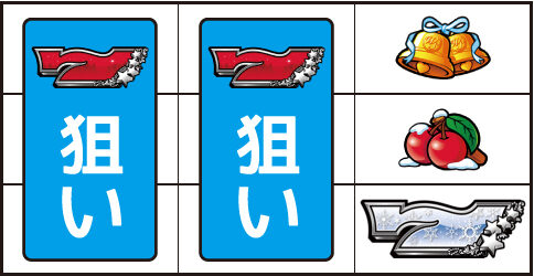 ぱちスロ 冬のソナタ ▼右リール下段に白7停止時