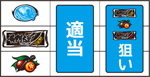 パチスロ黄門ちゃまＶ ▼左リール下段にチェリー停止時