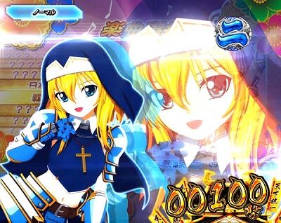 P戦国乙女5 1/219～1/184ver. 大当りラウンド中のキャラ