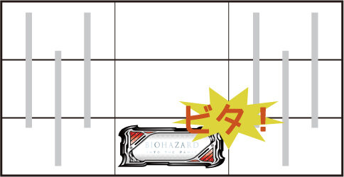 バイオハザード イントゥザパニック 中リール下段にBARをビタ押し
