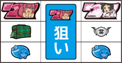 A-SLOTツインエンジェルBREAK ▼右リール上段に白7停止時