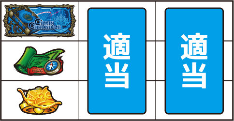 パチスロチェインクロニクル ▼左リール中段に地図停止時