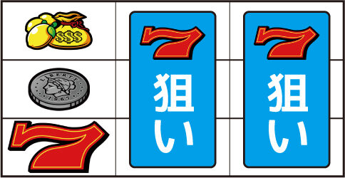 スーパーリノXX ▼左リール下段に赤7停止時