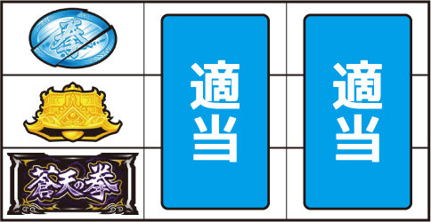 パチスロ蒼天の拳 朋友 ▼上記以外の停止形