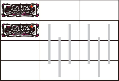 黄門ちゃまV女神盛-MEGAMORI- 左リール上段付近にBARを狙う