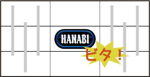 ドンちゃん2 中リール中段にBARをビタ押しする